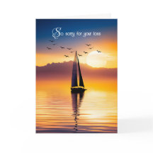 Sailboat Silhoutte am Sunset Beileid