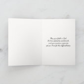 Sailboat Silhoutte am Sunset Beileid Karte (Innenseite)