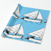 Sailboat Sketch Geschenkpapier (Ungerollt)