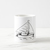 Sailboat Sketch Kaffeetasse