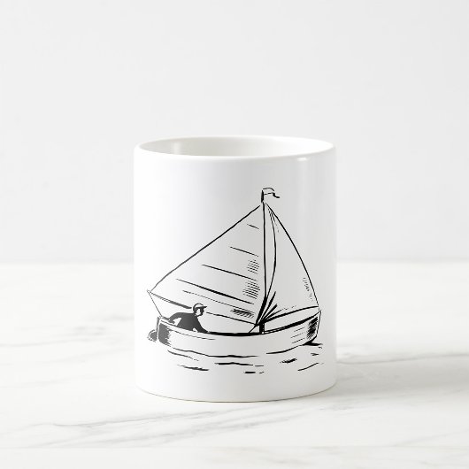 Sailboat Sketch Kaffeetasse