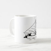 Sailboat Sketch Kaffeetasse (Vorderseite Links)