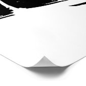 Sailboat Sketch Poster (Ecke)