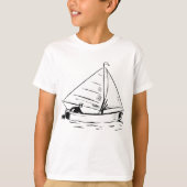 Sailboat Sketch T-Shirt (Vorderseite)