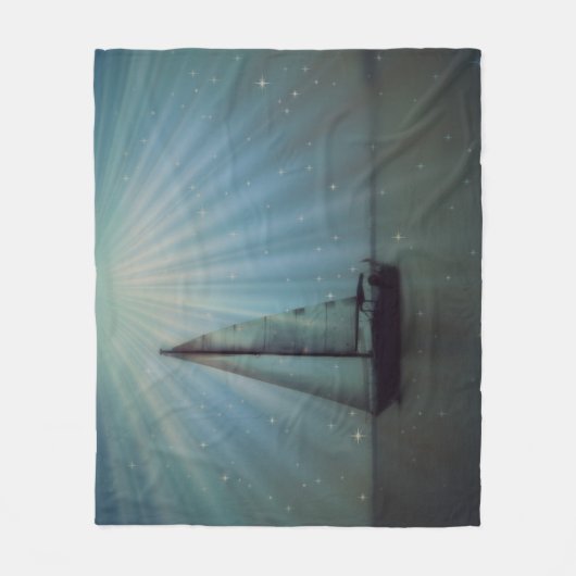 SailBoat & Stars Fleece Blanket (Vorderseite)