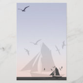 Sailboat Stationery Briefpapier (Vorderseite)