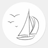 Sailboat Stickers (Vorderseite)