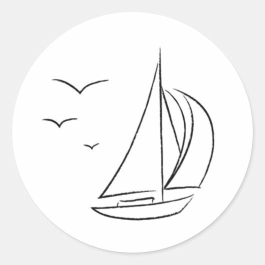 Sailboat Stickers (Vorderseite)