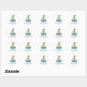 Sailboat Stickers | Tortentopfen (Blatt)