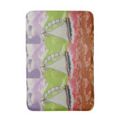 Sailboat Striping Jib Badematte (Vorderseite Vertikal)