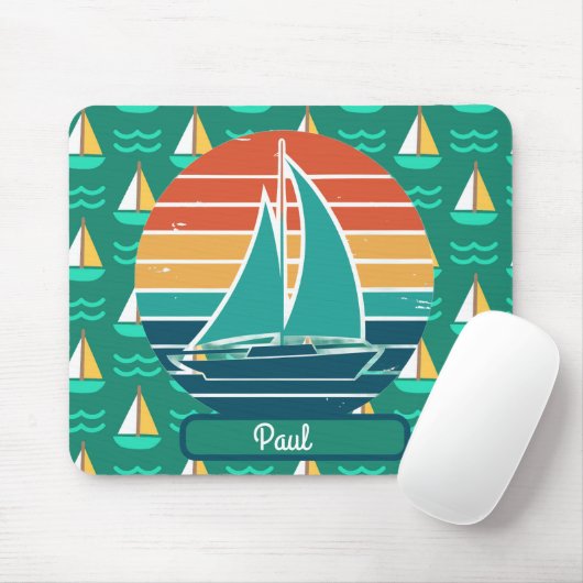 Sailboat Summer Mousepad (Mit Mouse)