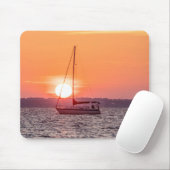 Sailboat Sunrise Mousepad (Mit Mouse)