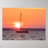 Sailboat Sunrise Poster (Vorne)