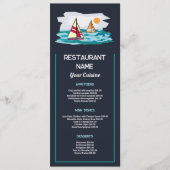 Sailboat Sunrise, Restaurant Slimline Menükarte (Vorderseite)