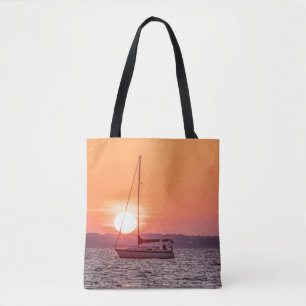 Sailboat Sunrise Tasche