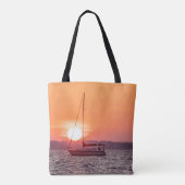 Sailboat Sunrise Tasche (Rückseite)