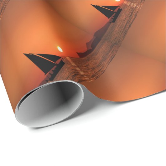 Sailboat Sunset Geschenkpapier (Rolleneckpunkt)