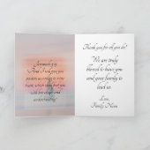 Sailboat Sunset Pastor Appreciation Dankeskarte (Innenseite)