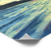 Sailboat Sunset Poster (Ecke)