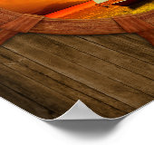 Sailboat Sunset Poster (Ecke)