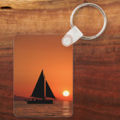 Sailboat Sunset Schlüsselanhänger (Rückseite)