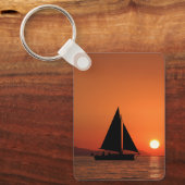 Sailboat Sunset Schlüsselanhänger (Vorderseite)