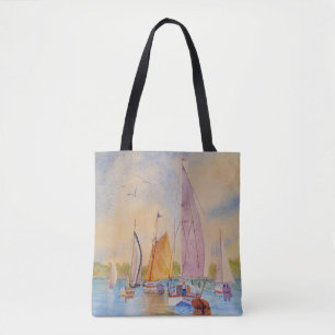 Sailboat Sunset Segelboot Tasche