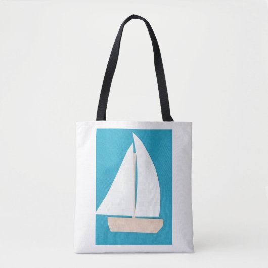 Sailboat Tote Bag Tasche (Vorderseite)