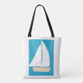 Sailboat Tote Bag Tasche (Rückseite)
