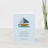 Sailboat Train a Child Scripture Danke Lehrer (Vorderseite)