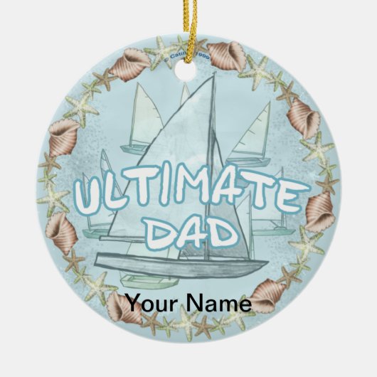 Sailboat Ultimate Vater Ornament (Vorne)