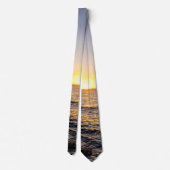 Sailboat und Jetty Sunset Krawatte (Rückseite)