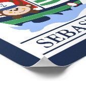 Sailboat und Monkey Custom Wall Print Poster (Ecke)