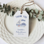 Sailboat Vielen Dank Boy Baby Dusche Geschenkanhänger