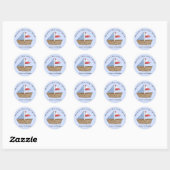 Sailboat Vielen Dank, Sticker (Blatt)