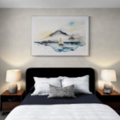 Sailboat Watercolor Poster