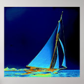 Sailboat Wayward 1890 Poster (Vorne)