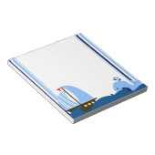 Sailboat & Whale Notepad Notizblock (angewinkelt)