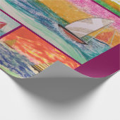 Sailboat Wrapping Paper Geschenkpapier (Ecke)