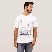 Sailboat Zeichnend Tee-Shirt T-Shirt (Vorne ganz)