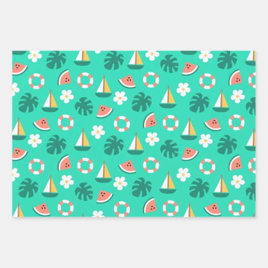 Sailboating geschenkpapier set (Vorderseite 2)