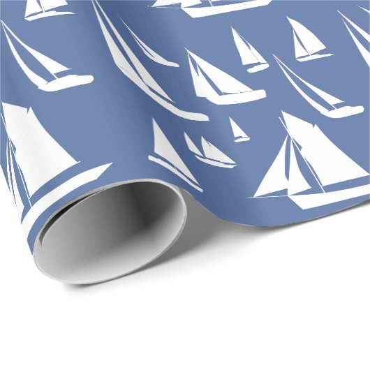 Sailboats Collection Wrap Geschenkpapier (Rolleneckpunkt)