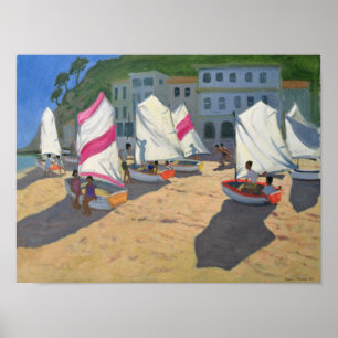 Sailboats Costa Brava 1999 Poster