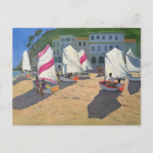 Sailboats Costa Brava 1999 Postkarte (Vorderseite)