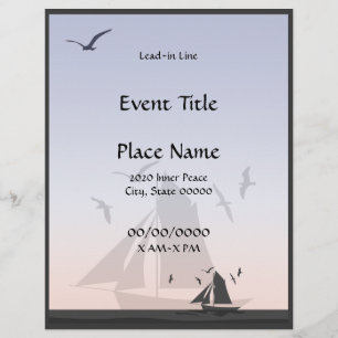 Sailboats Event Flyer