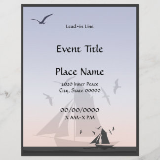 Sailboats Event Flyer