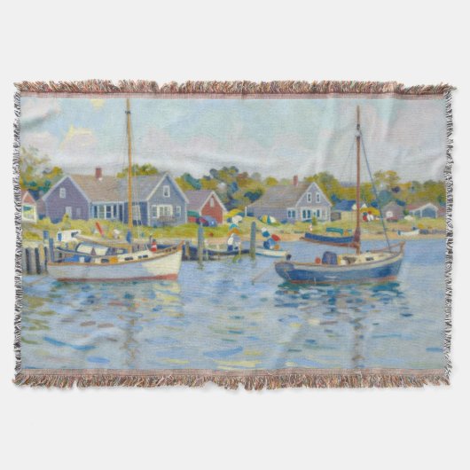 Sailboats Impressionism New England Decke (Vorderseite)