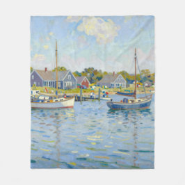 Sailboats Impressionism New England Fleecedecke