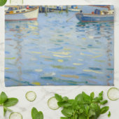 Sailboats Impressionism New England Geschirrtuch (Gefaltet)