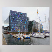 "Sailboats in Harpa Concert Hall, Island Poster (Vorne)
